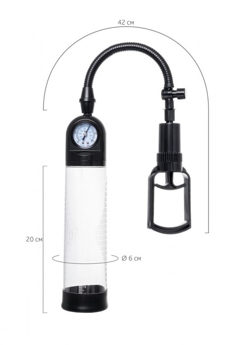 Прозрачная механическая помпа Helmer с манометром - Sexus - в Орле купить с доставкой