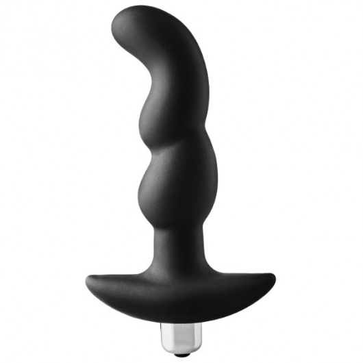 Черная вибропробка для простаты FantASStic Vibrating Prostate Plug - 14,5 см. - Dream Toys - в Орле купить с доставкой