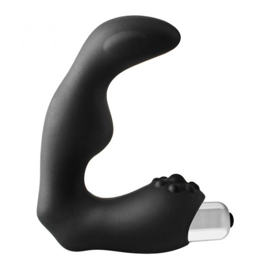 Черный вибромассажер простаты FantASStic Vibrating Prostate Massager - 11,3 см. - Dream Toys - в Орле купить с доставкой