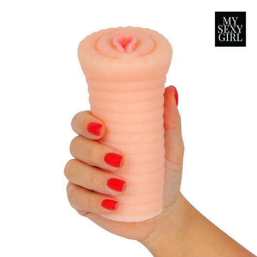 Реалистичный мастурбатор-вагина телесного цвета с вибрацией - Bior toys - в Орле купить с доставкой