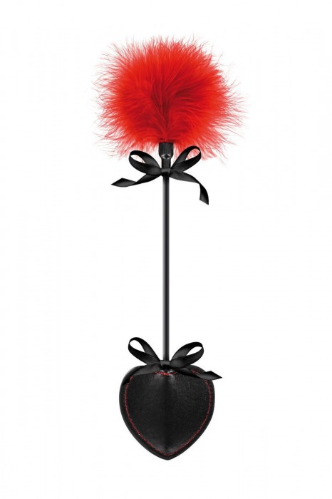 Стек с пуховкой Sweet Caress Feather Whip - 44 см. - Sweet Caress - купить с доставкой в Орле
