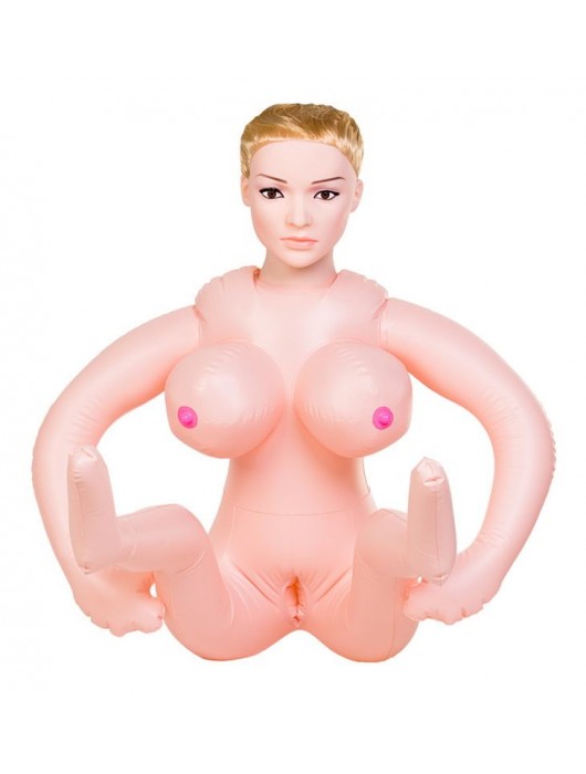 Надувная секс-кукла с реалистичной головой и поднятыми ножками - ToyFa - в Орле купить с доставкой