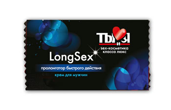 Пролонгирующий крем LongSex в одноразовой упаковке - 1,5 гр. - Биоритм - купить с доставкой в Орле