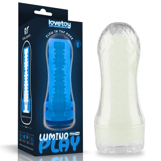 Светящийся в темноте мастурбатор Lumino Play Masturbator Ribbed - Lovetoy - в Орле купить с доставкой