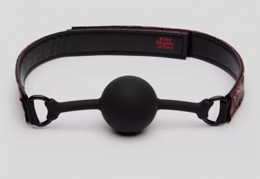 Кляп-шар на двусторонних ремешках Reversible Silicone Ball Gag - Fifty Shades of Grey - купить с доставкой в Орле