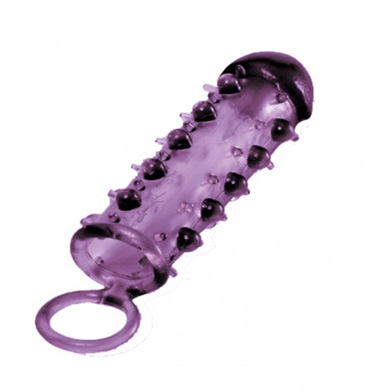 Закрытая фиолетовая насадка с пупырышками SAMURAI PENIS SLEEVE PURPLE - 14,5 см. - NMC - в Орле купить с доставкой