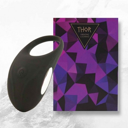 Черное эрекционное виброкольцо Thor Cockring - FeelzToys - в Орле купить с доставкой