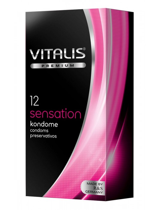 Презервативы VITALIS PREMIUM sensation с пупырышками и кольцами - 12 шт. - Vitalis - купить с доставкой в Орле