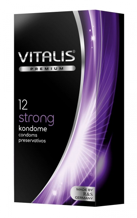 Презервативы с утолщённой стенкой VITALIS PREMIUM strong - 12 шт. - Vitalis - купить с доставкой в Орле