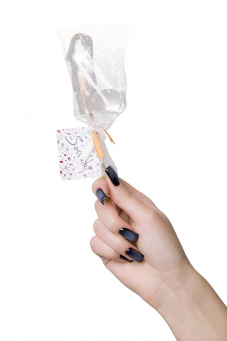 Прозрачный леденец в форме фаллоса со вкусом пина колады - Sosuчki - купить с доставкой в Орле