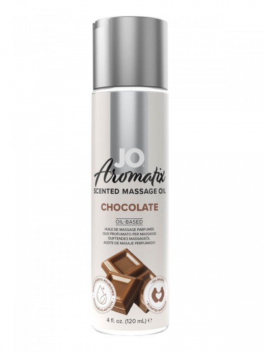 Массажное масло JO Aromatix Massage Oil Chocolate с ароматом шоколада - 120 мл. - System JO - купить с доставкой в Орле