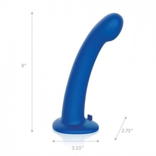 Синяя насадка Remote Control P-Spot G-Spot с черными трусиками - 20 см. - Pegasus - купить с доставкой в Орле