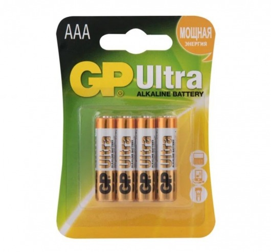 Батарейки алкалиновые GP Ultra Alkaline 24А AАA/LR03 - 4 шт. - Элементы питания - купить с доставкой в Орле