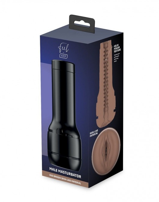 Коричневый мастурбатор-вагина Feel Stroker - Kiiroo - в Орле купить с доставкой