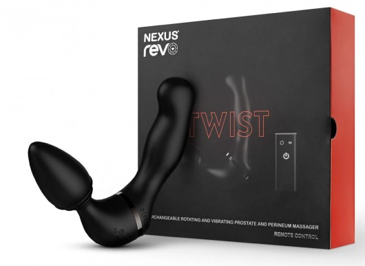 Черный гибридный вибромассажер Nexus Revo Twist - Nexus Range - в Орле купить с доставкой