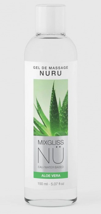 Массажный гель на водной основе Mixgliss NU Aloe Vera - 150 мл. - Strap-on-me - купить с доставкой в Орле