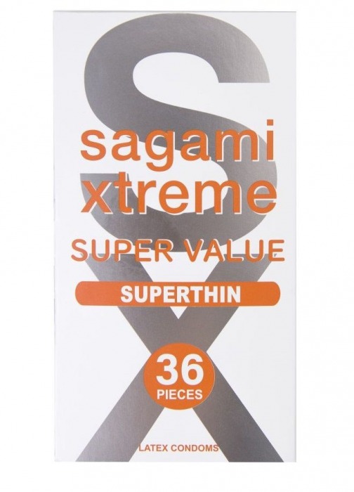 Ультратонкие презервативы Sagami Xtreme Superthin - 36 шт. - Sagami - купить с доставкой в Орле