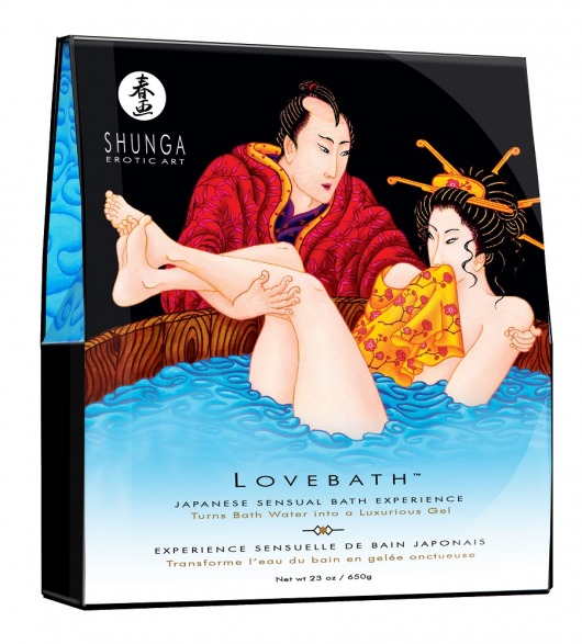 Соль для ванны Lovebath Ocean temptation, превращающая воду в гель - 650 гр. - Shunga - купить с доставкой в Орле