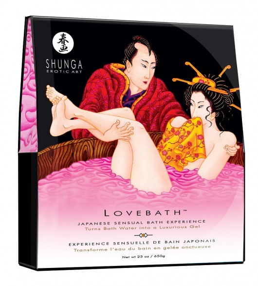 Соль для ванны Lovebath Dragon Fruit, превращающая воду в гель - 650 гр. - Shunga - купить с доставкой в Орле