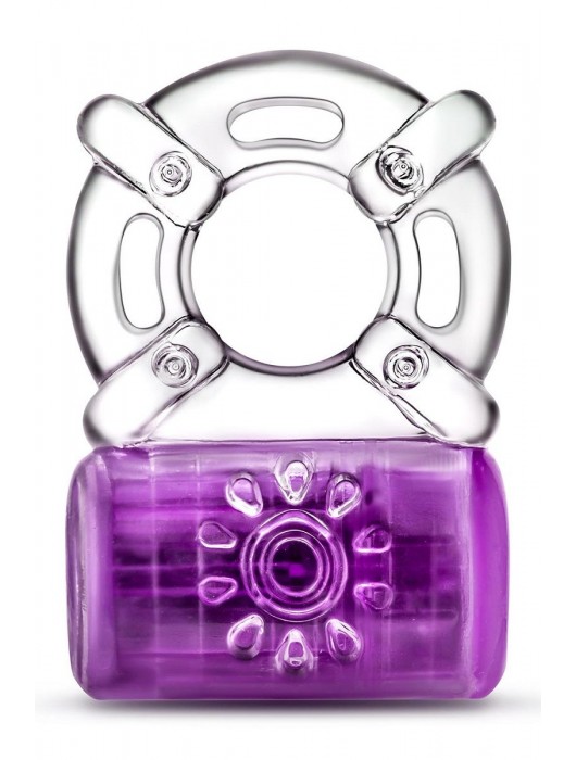 Фиолетовое эрекционное виброкольцо One Night Stand Vibrating C-Ring - Blush Novelties - в Орле купить с доставкой