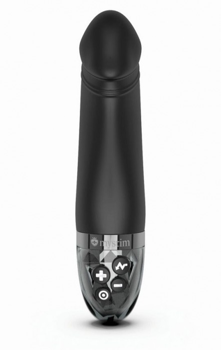 Черный вибратор с электростимуляцией Real Deal Neal - 16,5 см. - MyStim - купить с доставкой в Орле