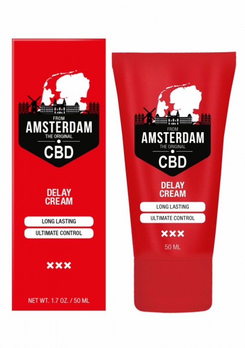 Крем-пролонгатор CBD from Amsterdam Delay Cream - 50 мл. - Shots Media BV - купить с доставкой в Орле