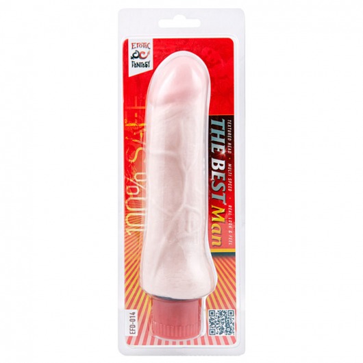 Простой вибратор большого диаметра The Best Man - 20 см. - Erotic Fantasy