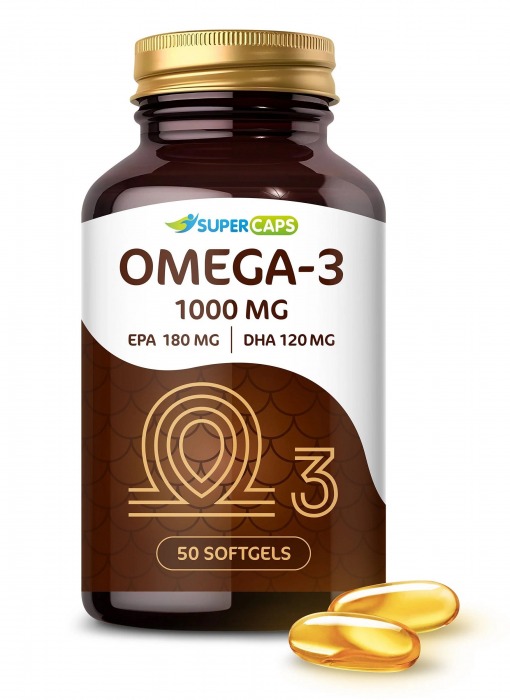 Пищевая добавка SuperCaps OMEGA-3 - 50 капсул (1000 мг) - SuperCaps - купить с доставкой в Орле