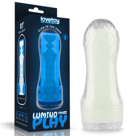 Светящийся в темноте мастурбатор Lumino Play Masturbator Pocketed - Lovetoy - в Орле купить с доставкой