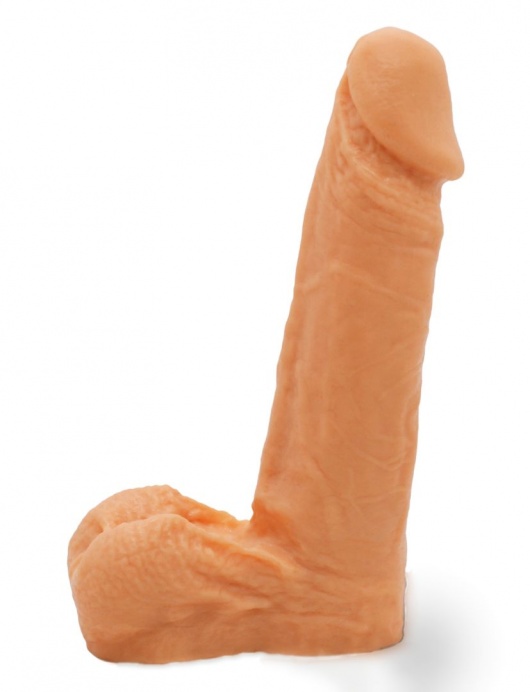 Реалистичный фаллоимитатор с мошонкой на трусиках Харнесс - 16,5 см. - LOVETOY (А-Полимер) - купить с доставкой в Орле