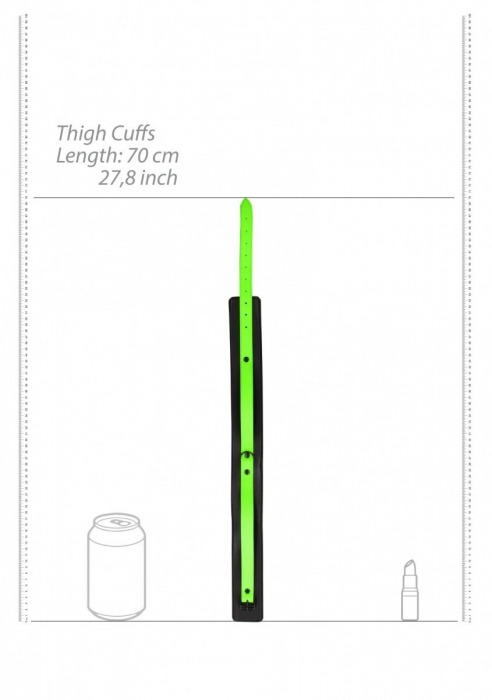 Набор для бондажа Thigh Cuffs with Belt and Handcuffs - размер S-M - Shots Media BV - купить с доставкой в Орле