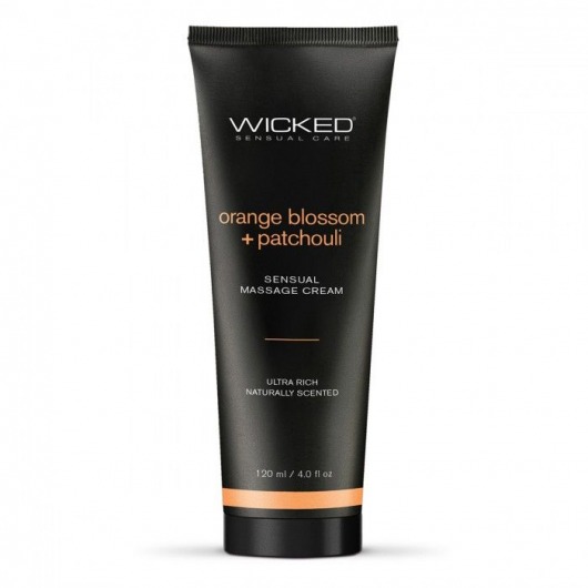 Массажный легкий крем WICKED Orange Blossom plus Patchouli - 120 мл. - Wicked - купить с доставкой в Орле