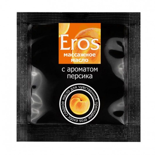 Саше массажного масла Eros exotic с ароматом персика - 4 гр. - Биоритм - купить с доставкой в Орле