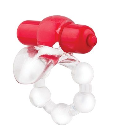 Виброкольцо с язычком и красным виброэлементом Overtime - Screaming O - в Орле купить с доставкой