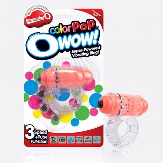 Неоновое оранжевое кольцо на пенис O wow! - Screaming O - в Орле купить с доставкой