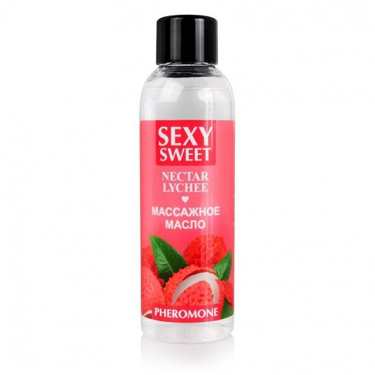 Массажное масло Sexy Sweet Nectar Lychee с феромонами и ароматом личи - 75 мл. - Биоритм - купить с доставкой в Орле