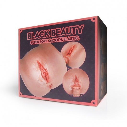 Мастурбатор Black Beauty - вагина и анус - S-HANDE - в Орле купить с доставкой