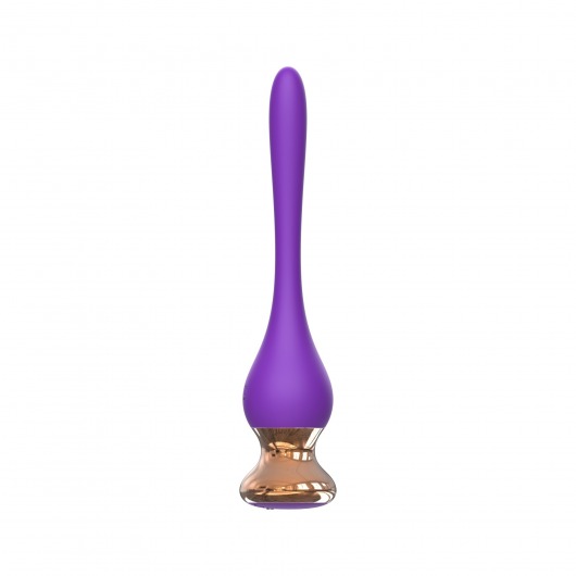 Фиолетовый вибромассажер Nipple Vibrator - 14,5 см. - I-MOON