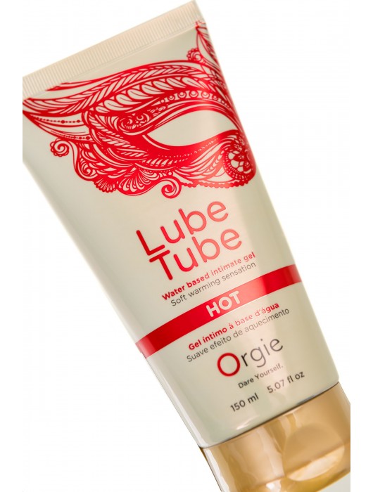 Интимный гель на водной основе Lube Tube Hot с разогревающим эффектом - 150 мл. - ORGIE - купить с доставкой в Орле