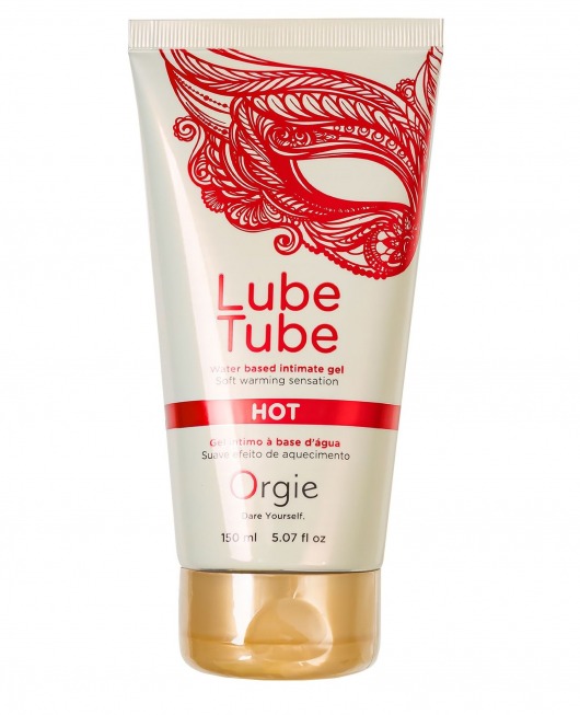 Интимный гель на водной основе Lube Tube Hot с разогревающим эффектом - 150 мл. - ORGIE - купить с доставкой в Орле