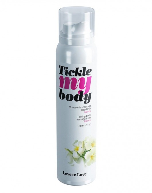 Массажная хрустящая пенка Tickle My Body Monoi с ароматом моной - 150 мл. - Love to Love - купить с доставкой в Орле