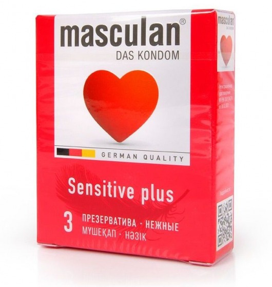 Презервативы Masculan Sensitive plus - 3 шт. - Masculan - купить с доставкой в Орле