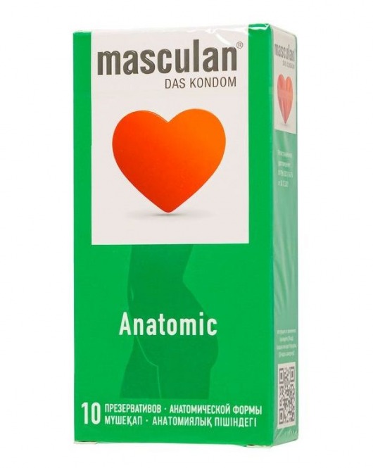 Презервативы анатомической формы Masculan Anatomic - 10 шт. - Masculan - купить с доставкой в Орле