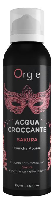 Хрустящая пенка для массажа Orgie Acqua Croccante Sakura с ароматом сакуры - 150 мл. - ORGIE - купить с доставкой в Орле