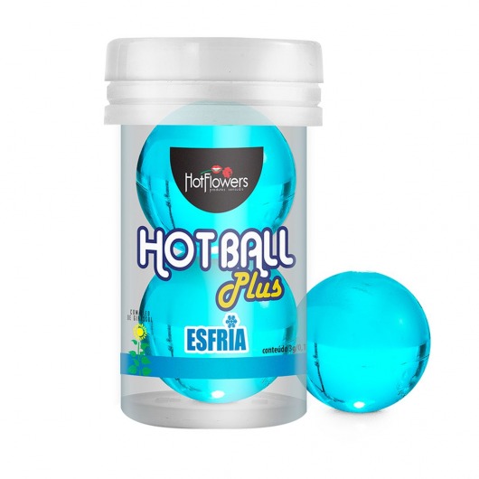 Лубрикант на масляной основе Hot Ball Plus с охлаждающим эффектом (2 шарика по 3 гр.) - HotFlowers - купить с доставкой в Орле