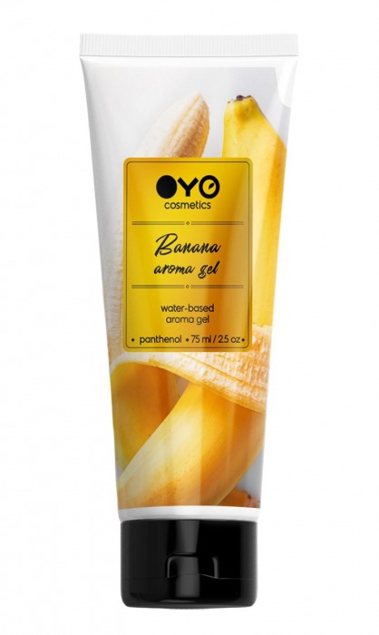 Лубрикант на водной основе OYO Aroma Gel Banana с ароматом банана - 75 мл. - OYO - купить с доставкой в Орле