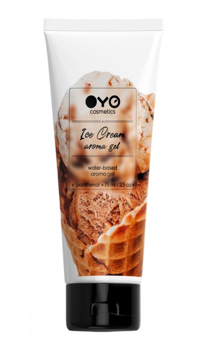 Лубрикант на водной основе OYO Aroma Gel Ice Cream с ароматом пломбира - 75 мл. - OYO - купить с доставкой в Орле