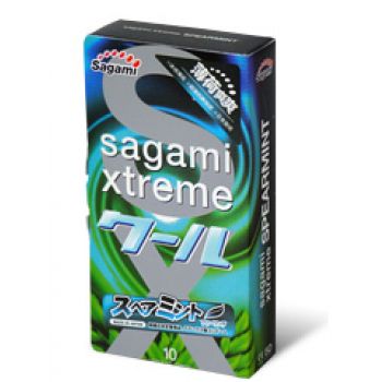 Презервативы Sagami Xtreme Mint с ароматом мяты - 10 шт. - Sagami - купить с доставкой в Орле