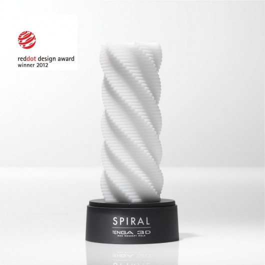 Белый 3D мастурбатор SPIRAL - Tenga - в Орле купить с доставкой