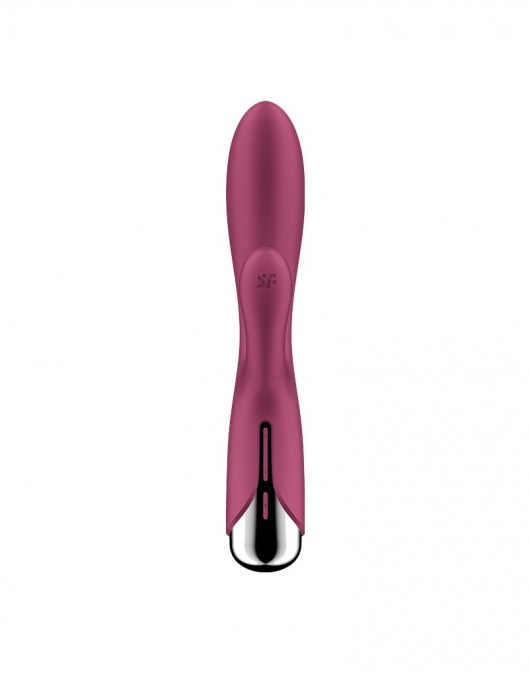 Малиновый вибратор-кролик Spinning Rabbit 1 с ротацией - 20 см. - Satisfyer